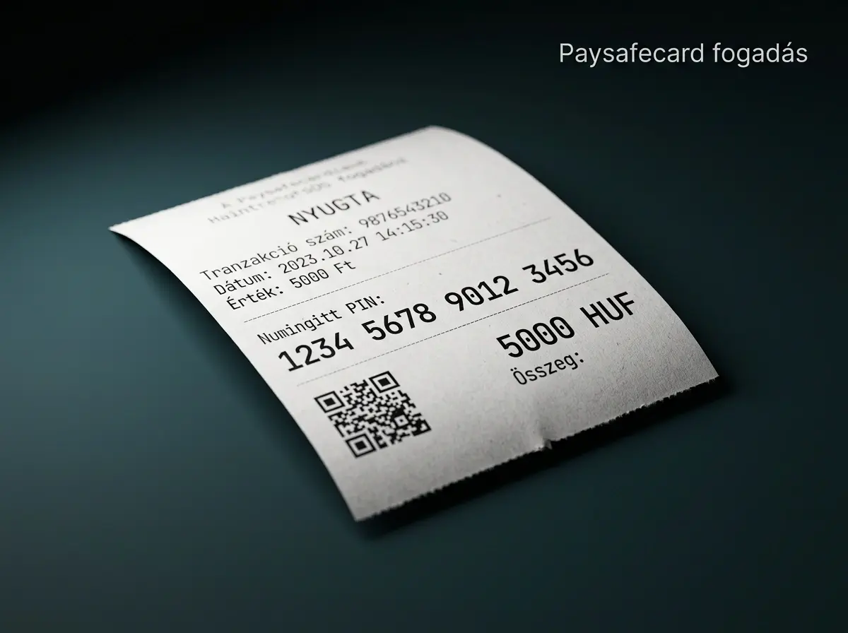 Paysafecard 16 jegyű PIN váucser és magyar fogadószámla a sportfogadáshoz