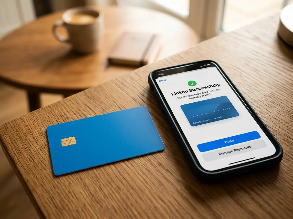 PaysafeWallet Mastercard debit kártya és fogadói számla összekapcsolása